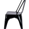 Black Hi Gloss Steelix Tolix Style Metal Restaurant Chair – Ships Fully Assembled CTMB-AX-T