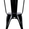 Black Hi Gloss Steelix Tolix Style Metal Restaurant Chair – Ships Fully Assembled CTMB-AX-T