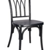 Matte Black ToughResin Willow Chair CWRB-ZG-T