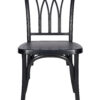 Matte Black ToughResin Willow Chair CWRB-ZG-T