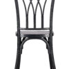 Matte Black ToughResin Willow Chair CWRB-ZG-T