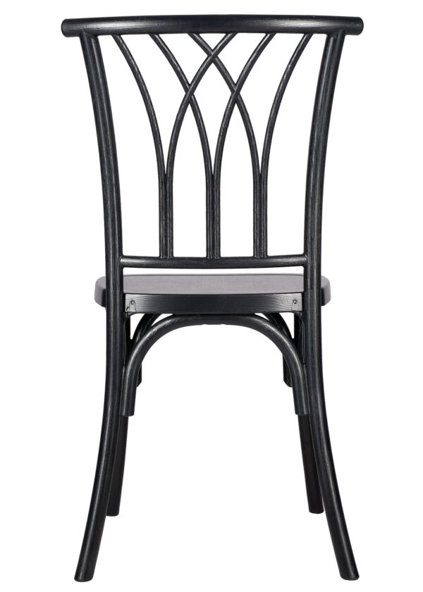 Matte Black ToughResin Willow Chair CWRB-ZG-T