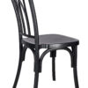 Matte Black ToughResin Willow Chair CWRB-ZG-T