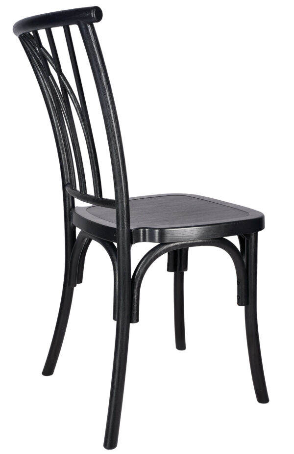 Matte Black ToughResin Willow Chair CWRB-ZG-T