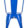 Blue Hi Gloss Steelix Tolix Style Metal Restaurant Chair with Back CTMBLU-AX-T