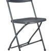 Dark Gray Folding Chair (Steel-Poly Chair) CFPGD-AX-T