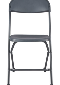 Dark Gray Folding Chair (Steel-Poly Chair) CFPGD-AX-T