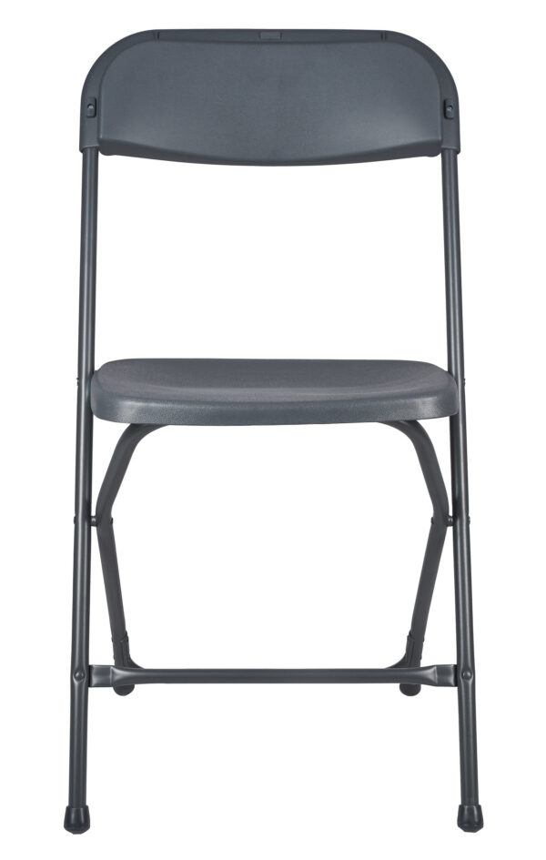 Dark Gray Folding Chair (Steel-Poly Chair) CFPGD-AX-T