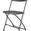 Dark Gray Folding Chair (Steel-Poly Chair) CFPGD-AX-T