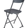 Dark Gray Folding Chair (Steel-Poly Chair) CFPGD-AX-T