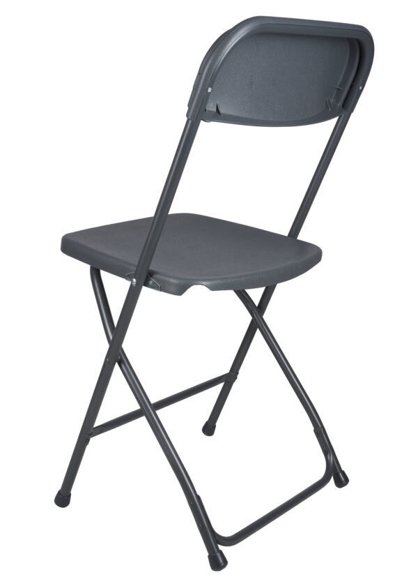 Dark Gray Folding Chair (Steel-Poly Chair) CFPGD-AX-T