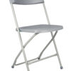 Gray Folding Chair (Steel-Poly Chair) CFPG-AX-T