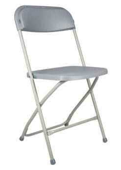 Gray Folding Chair (Steel-Poly Chair) CFPG-AX-T