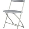 Gray Folding Chair (Steel-Poly Chair) CFPG-AX-T