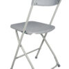 Gray Folding Chair (Steel-Poly Chair) CFPG-AX-T