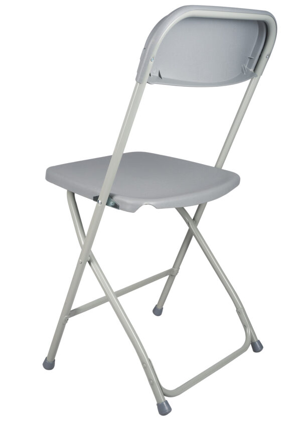 Gray Folding Chair (Steel-Poly Chair) CFPG-AX-T