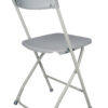 Gray Folding Chair (Steel-Poly Chair) CFPG-AX-T