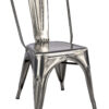 Polished Gunmetal Hi Gloss Steelix Tolix Style Metal Restaurant Chair – Ships Fully Assembled CTMGU-AX-T