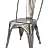 Polished Gunmetal Hi Gloss Steelix Tolix Style Metal Restaurant Chair – Ships Fully Assembled CTMGU-AX-T