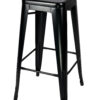 Steelix Tolix Style Metal Barstool Matte Black (50%) BTMBM-AX-T