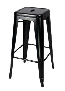 Steelix Tolix Style Metal Barstool Matte Black (50%) BTMBM-AX-T