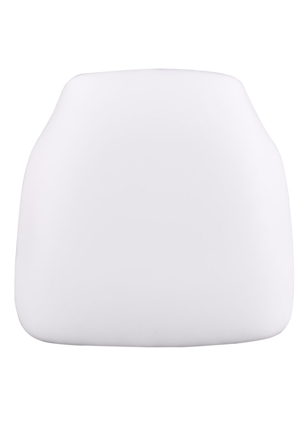 Pure White 1.75″ Thick Vinyl Panel Chiavari Chair Cushion CUSHPANVINPRWHI-PVC-CONT-AX-T