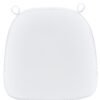 Pure White 2.0″ Thick Vinyl Chiavari Chair Cushion CUSHSTRAPVINPRWHI-PVC-AX-T