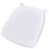 Pure White 2.0″ Thick Vinyl Chiavari Chair Cushion CUSHSTRAPVINPRWHI-PVC-AX-T