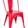 Red Hi Gloss Steelix Tolix Style Metal Restaurant Chair CTMR-AX-T