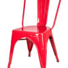 Red Hi Gloss Steelix Tolix Style Metal Restaurant Chair CTMR-AX-T