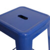 Blue High Gloss Steelix Tolix Metal Barstool / No Back BTMBLU-AX-T