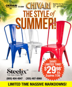 The Summer of Chivari's Tolix Style Steelix Chairs