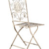 Antique White Barcelona Bistro Folding Chair by Chivari CBBMW-AX-T