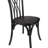 Black ToughWood Willow Chair by Chivari CWWB-AX-T