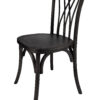 Black ToughWood Willow Chair by Chivari CWWB-AX-T