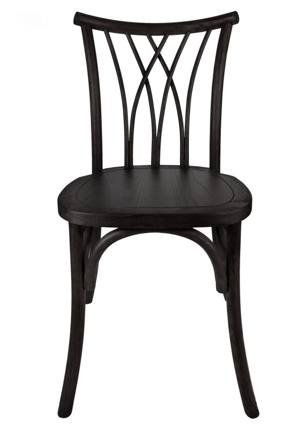 Black ToughWood Willow Chair by Chivari CWWB-AX-T