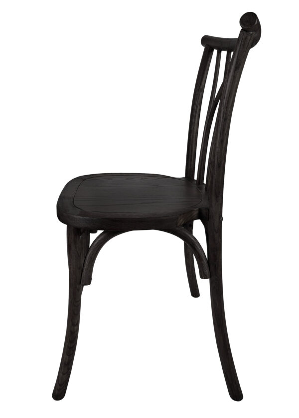 Black ToughWood Willow Chair by Chivari CWWB-AX-T