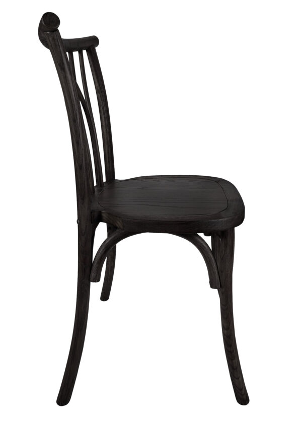 Black ToughWood Willow Chair by Chivari CWWB-AX-T