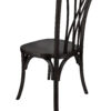 Black ToughWood Willow Chair by Chivari CWWB-AX-T