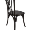 Black ToughWood Willow Chair by Chivari CWWB-AX-T