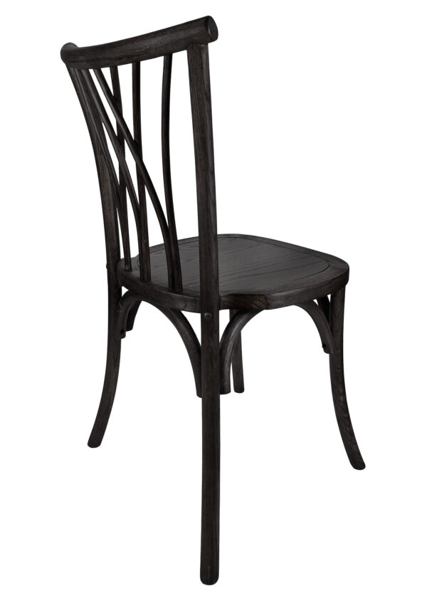 Black ToughWood Willow Chair by Chivari CWWB-AX-T