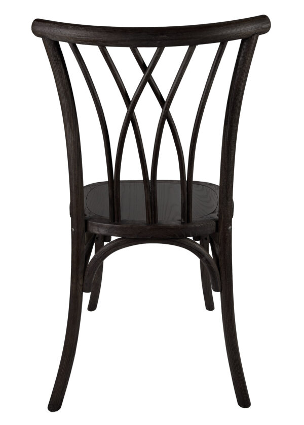 Black ToughWood Willow Chair by Chivari CWWB-AX-T