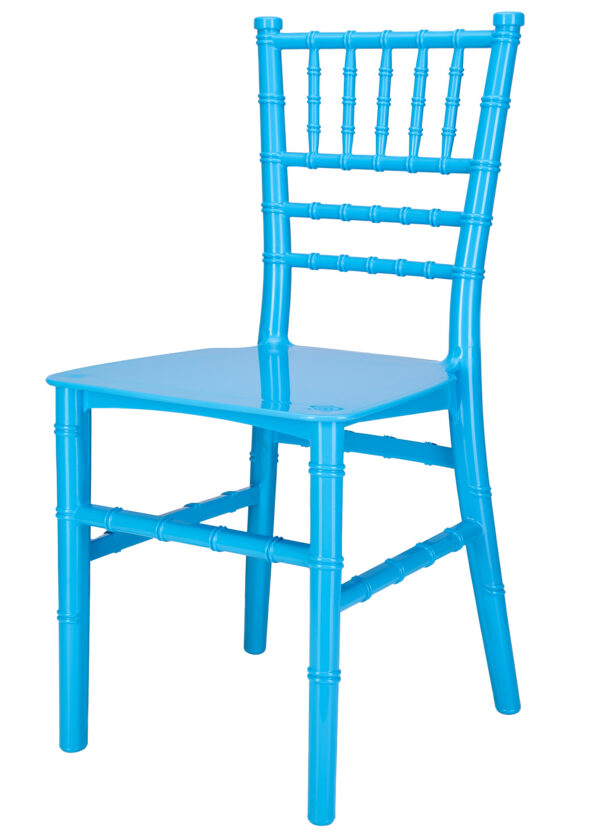 Blue Kids Chiavari Chair by Chivari CCPBLU-KID-SG-T