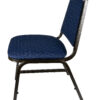 Banquet Chair – Trapezoid | Navy Blue Fabric with Gold Dots on Gold Vein Frame CQTFBLU-ZF-T