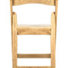 Natural Resin WoodGrain Folding Chair with Tan Cushion CFRNB-I-AX-T