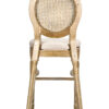 Louis Pop Barstool with Rattan Back by Chivari BLPWANTIQ-FR-ZG-T