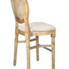 Louis Pop Barstool with Rattan Back by Chivari BLPWANTIQ-FR-ZG-T