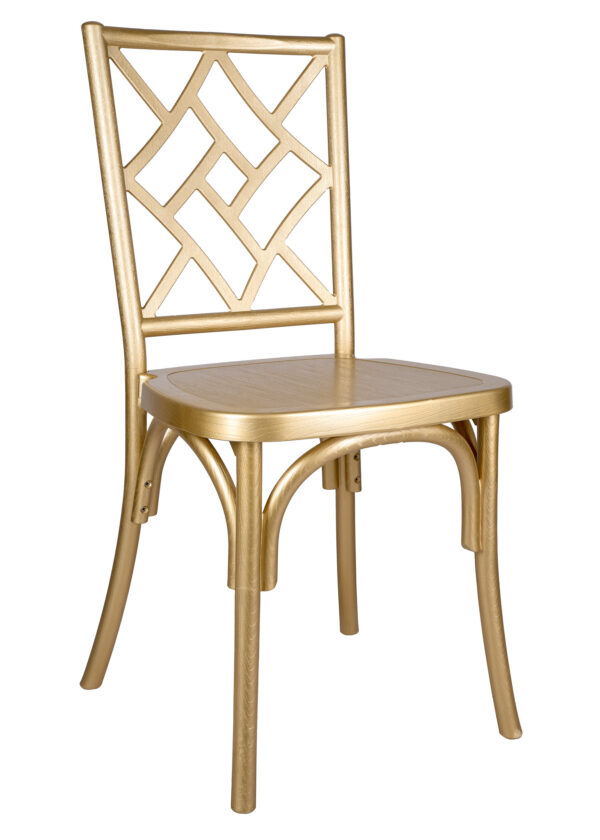 Gold ToughResin Mosaic Chair CMRG-ZG-T