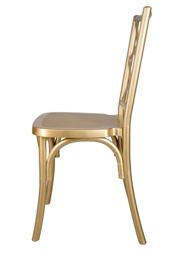 Gold ToughResin Mosaic Chair CMRG-ZG-T