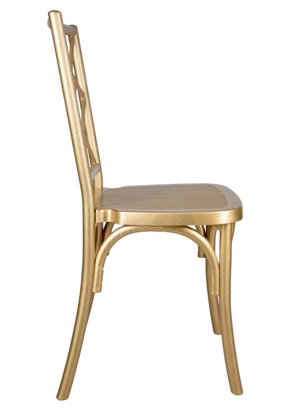 Gold ToughResin Mosaic Chair CMRG-ZG-T